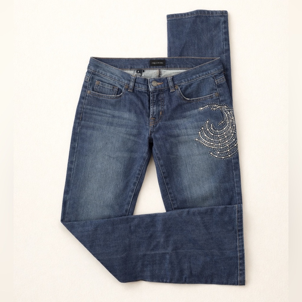 The Limited Stretch Low rise Denim Jeans Rhinestone Detail Vintage Y2K Jeans
